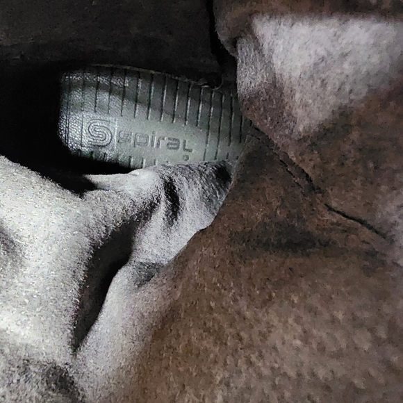 Spiral Leather Slouchy Biker Cowboy Boot Adjustable Harness Black Size 39 - Picture 2 of 12